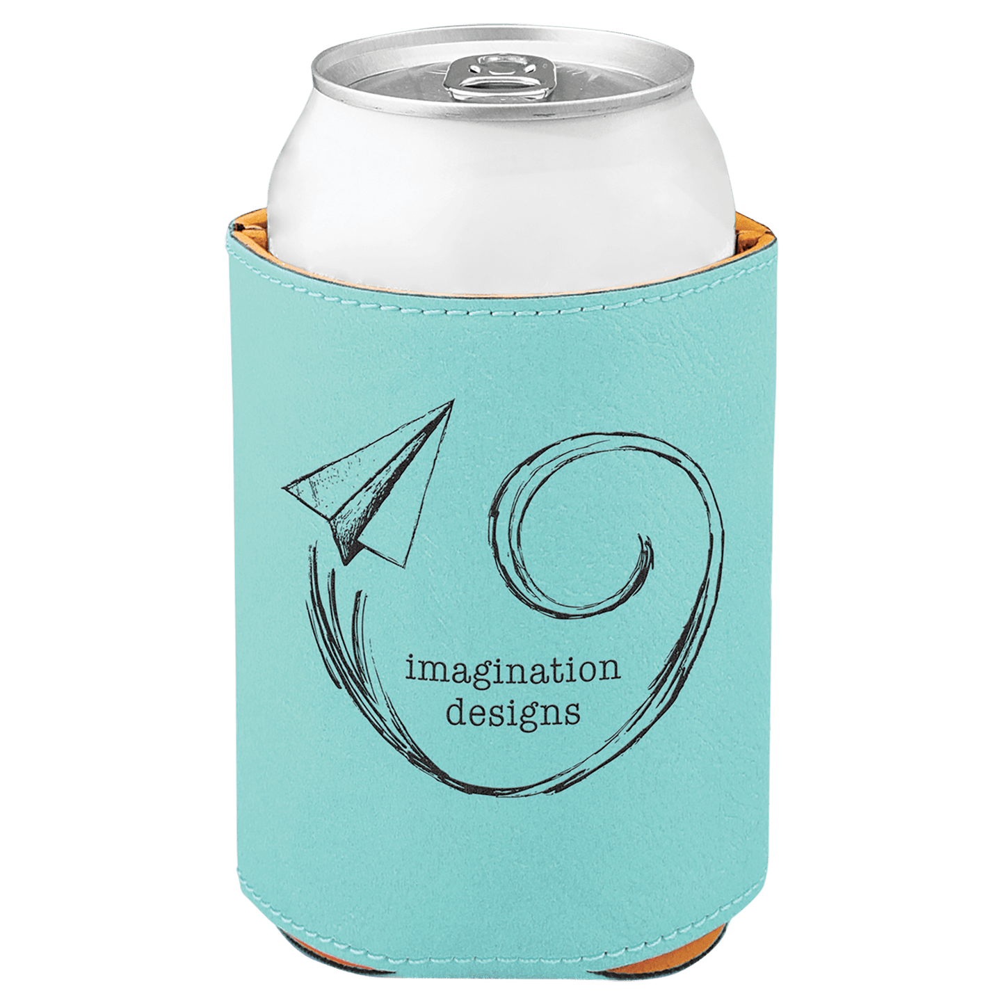 Personalized Leatherette Koozies - Custom Engraved Drink Holders