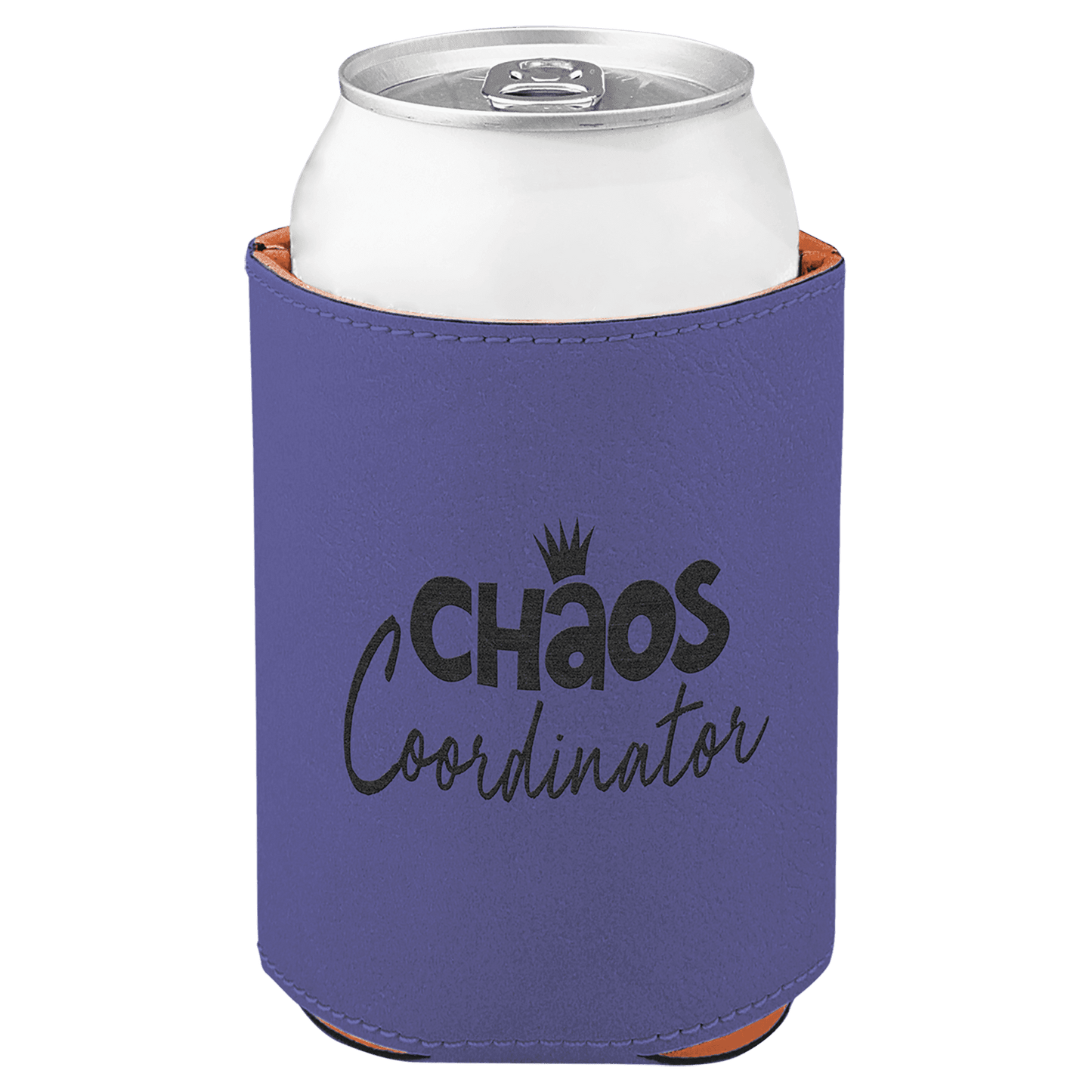Personalized Leatherette Koozies - Custom Engraved Drink Holders
