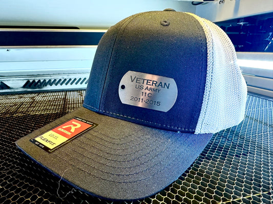 Patriot's Pride Hat with Acrylic Military Service Dog Tag